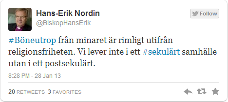 Hans-Erik Nordin Twitter